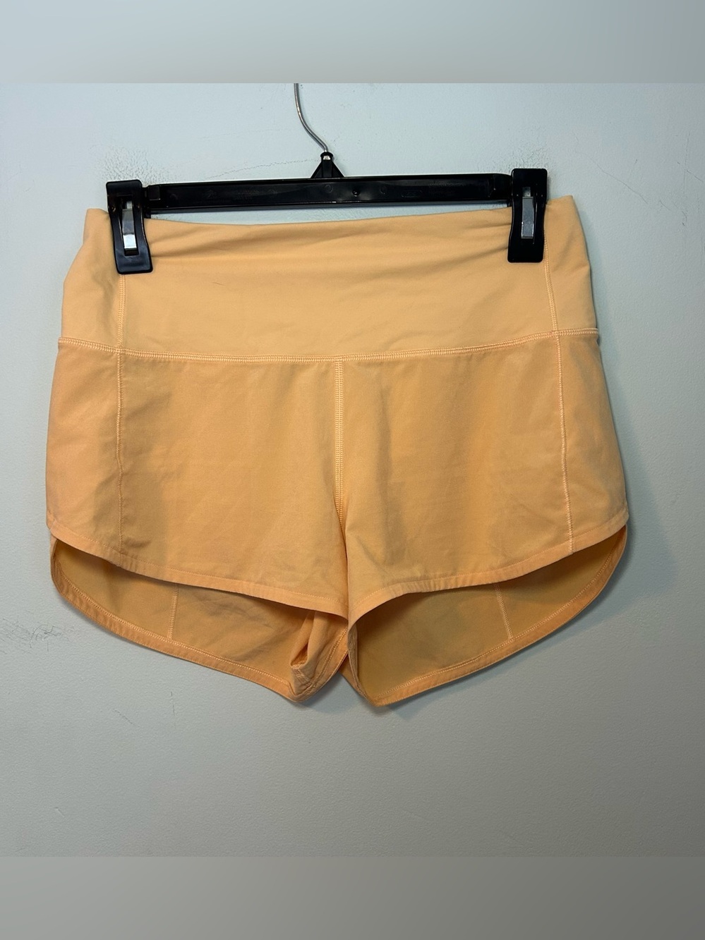 Lululemon Orange Speed Up High Rise Lined Pull-On Shorts Size 4